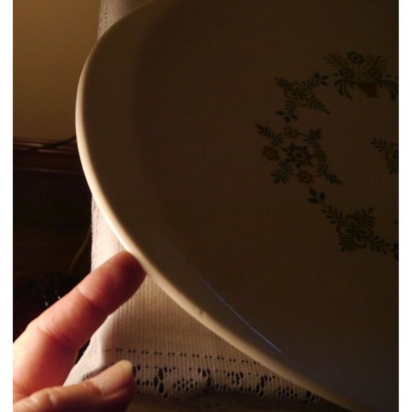 RARE Vintage Steubenville Pottery "PROVINCETOWN" Oval Serving Platter USA 14x12" - Picture 10 of 12